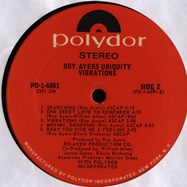 Roy Ayers Ubiquity : Vibrations (LP,Album)