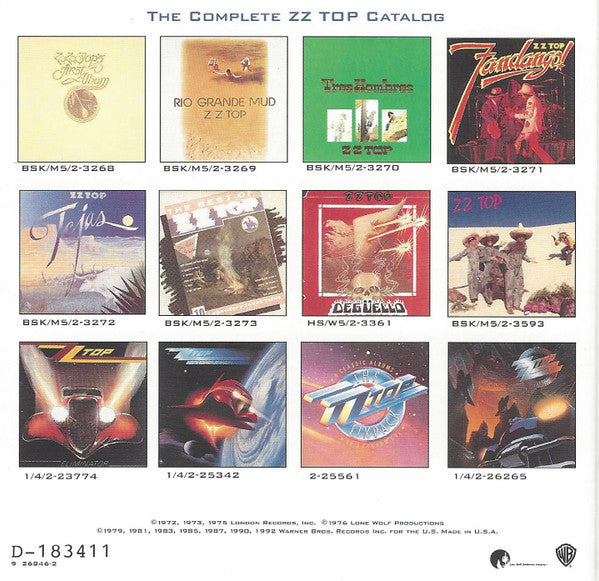 ZZ Top : Greatest Hits (Compilation,Club Edition)