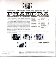 Mikis Theodorakis : Original Motion Picture Soundtrack - Phaedra (LP,Album,Mono)