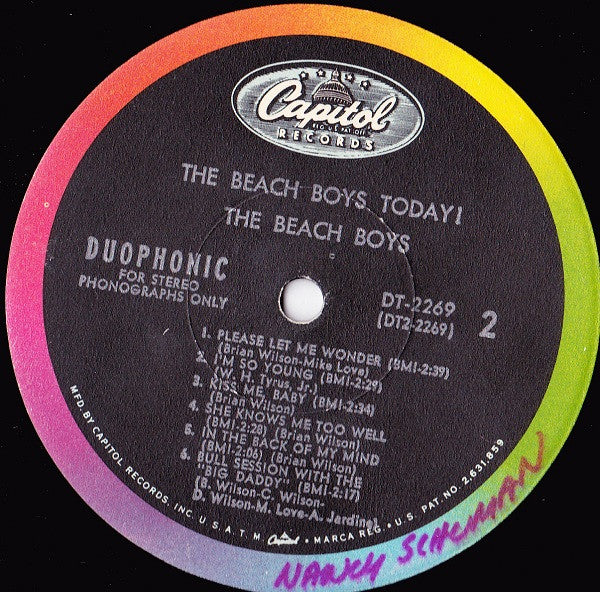 Beach Boys, The : The Beach Boys Today! (LP,Album,Stereo)