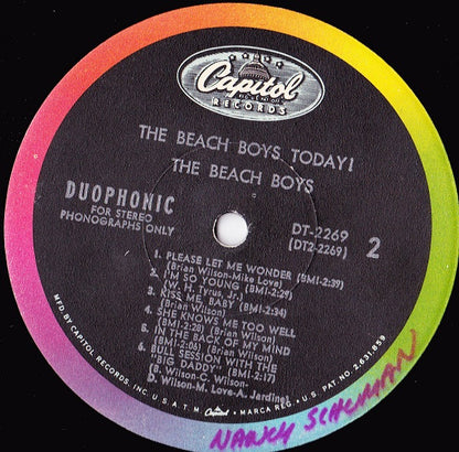 Beach Boys, The : The Beach Boys Today! (LP,Album,Stereo)
