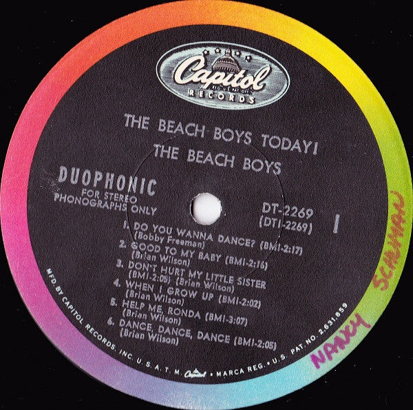Beach Boys, The : The Beach Boys Today! (LP,Album,Stereo)