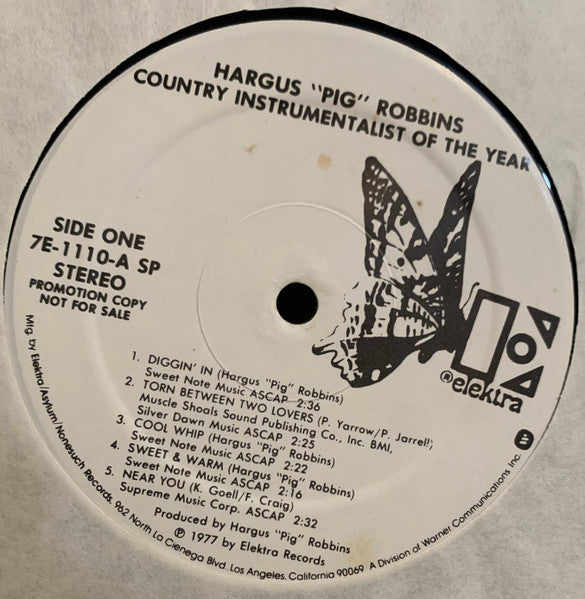 Hargus Robbins : Country Instrumentalist Of The Year (LP,Album,Promo)