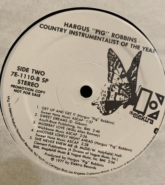 Hargus Robbins : Country Instrumentalist Of The Year (LP,Album,Promo)