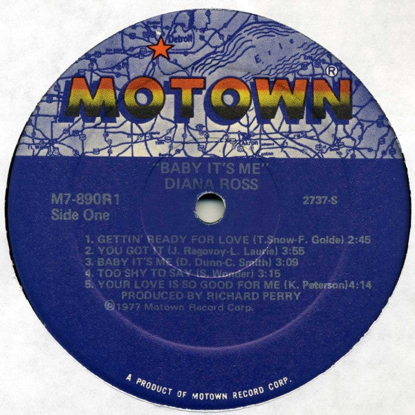 Diana Ross : Baby It's Me (LP,Album,Stereo)
