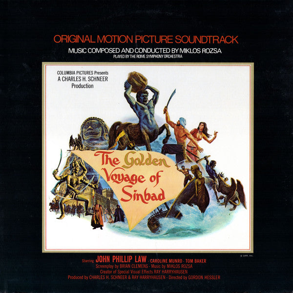 Miklós Rózsa, Symphony Orchestra Of Rome : The Golden Voyage Of Sinbad: Original Motion Picture Soundtrack (LP,Album,Stereo)