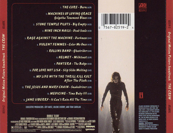 Various : The Crow (Original Motion Picture Soundtrack) (Album,Stereo)