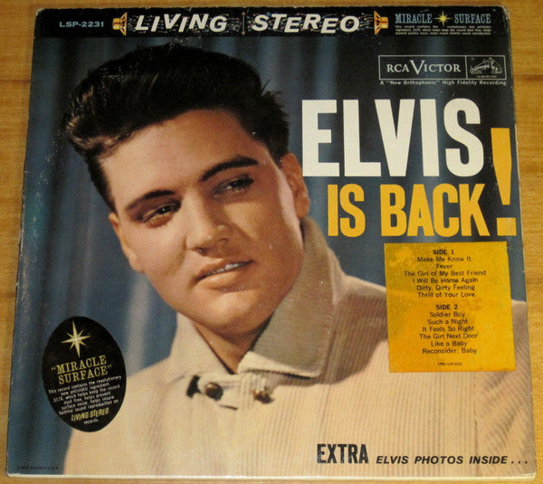 Elvis Presley : Elvis Is Back! (LP,Album,Stereo)