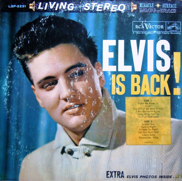 Elvis Presley : Elvis Is Back! (LP,Album,Stereo)