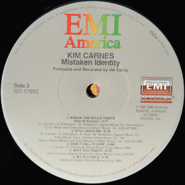 Kim Carnes : Mistaken Identity (LP,Album,Stereo)