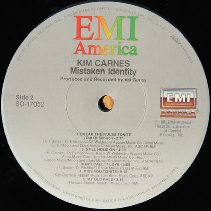 Kim Carnes : Mistaken Identity (LP,Album,Stereo)