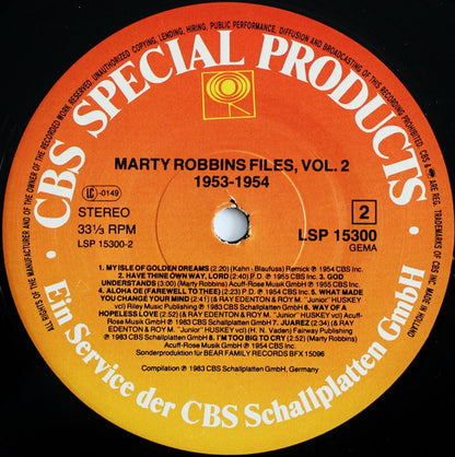 Marty Robbins : The Marty Robbins Files, Vol. 2 (LP,Compilation,Reissue)