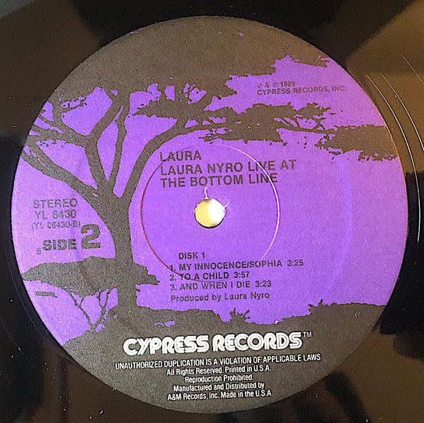 Laura Nyro : Laura (Laura Nyro Live At The Bottom Line) (LP,Album)