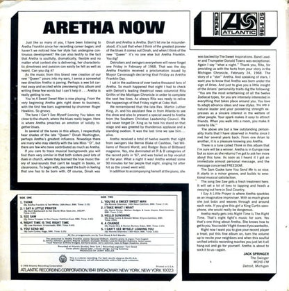 Aretha Franklin : Aretha Now (LP,Album,Stereo)