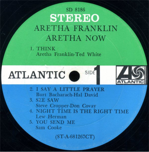 Aretha Franklin : Aretha Now (LP,Album,Stereo)