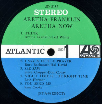 Aretha Franklin : Aretha Now (LP,Album,Stereo)