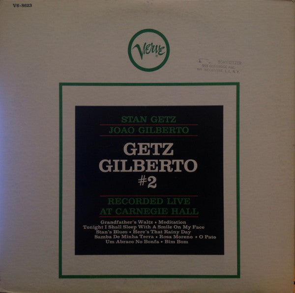 Stan Getz, João Gilberto : Getz/Gilberto #2 (LP,Album,Stereo)