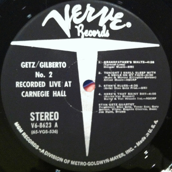Stan Getz, João Gilberto : Getz/Gilberto #2 (LP,Album,Stereo)