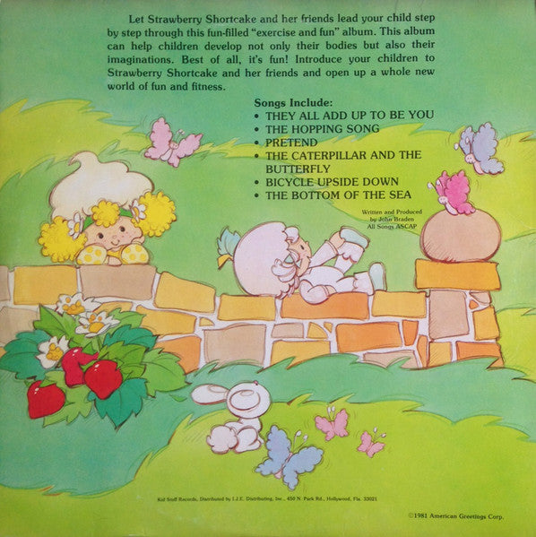 John Braden : Strawberry Shortcake's Touch Your Toes, Touch Your Nose Fun & Exercise Album (LP,Album)