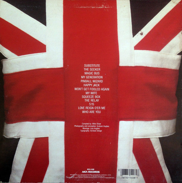 Who, The : Greatest Hits (LP,Compilation,Stereo)