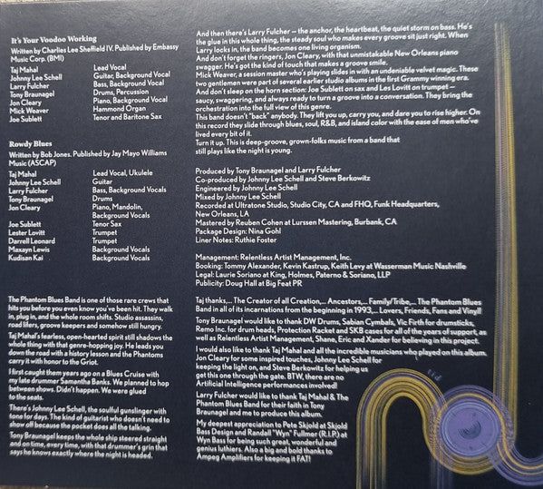 Taj Mahal & Phantom Blues Band, The : Time (Album,Stereo)