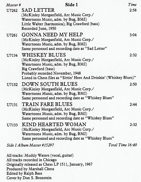 Muddy Waters : More Real Folk Blues (LP,Album,Reissue,Mono)