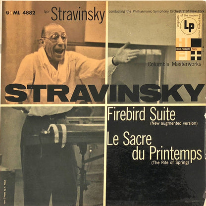 Igor Stravinsky Conducting The Philharmonic-Symphony Orchestra Of New York : Firebird Suite / Le Sacre Du Printemps (LP,Mono)