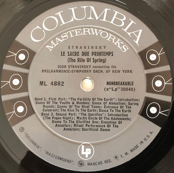 Igor Stravinsky Conducting The Philharmonic-Symphony Orchestra Of New York : Firebird Suite / Le Sacre Du Printemps (LP,Mono)