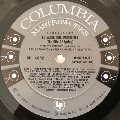 Igor Stravinsky Conducting The Philharmonic-Symphony Orchestra Of New York : Firebird Suite / Le Sacre Du Printemps (LP,Mono)