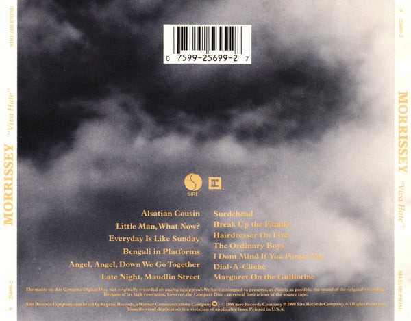 Morrissey : Viva Hate (Album)