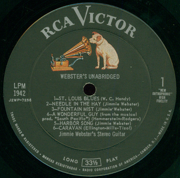Jimmie Webster's Stereo Guitar : Webster's Unabridged (LP,Album)
