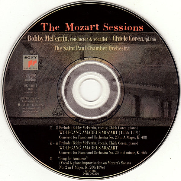 Bobby McFerrin, Chick Corea, Saint Paul Chamber Orchestra, The : The Mozart Sessions (Album,Club Edition)