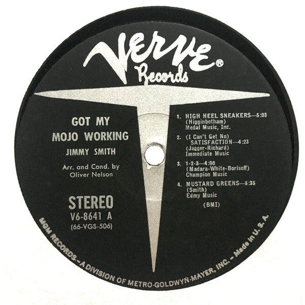 Jimmy Smith : Got My Mojo Workin' (LP,Album,Stereo)