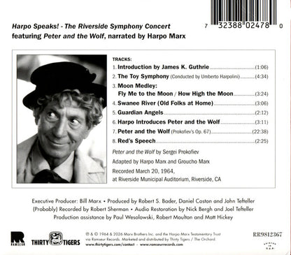 Harpo Marx : Harpo Speaks! The Riverside Symphony Concert (Album)