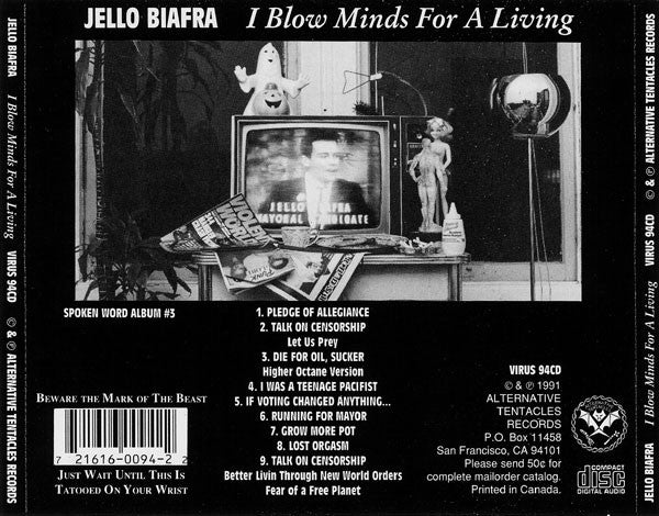 Jello Biafra : I Blow Minds For A Living (Album,Reissue)