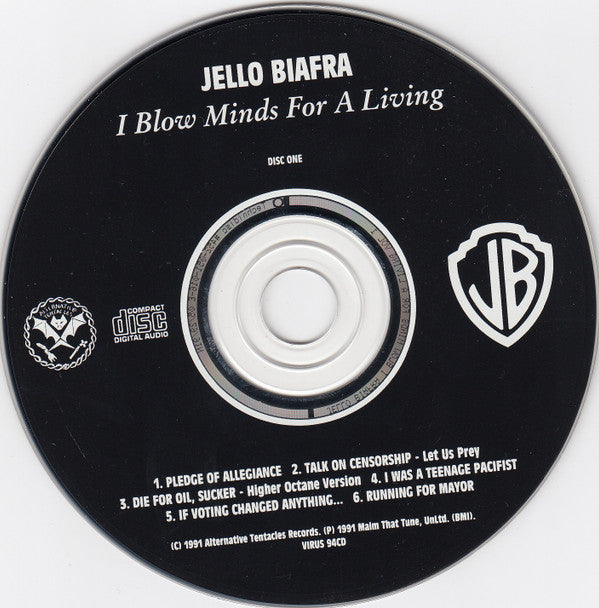 Jello Biafra : I Blow Minds For A Living (Album,Reissue)