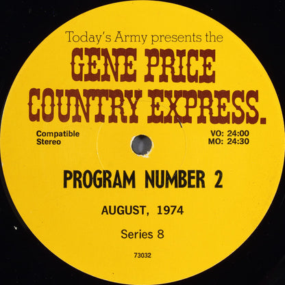 Gene Price : Today's Army Presents The Gene Price Country Express (LP,Transcription,Stereo)
