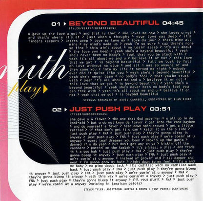 Aerosmith : Just Push Play (Album,Repress)