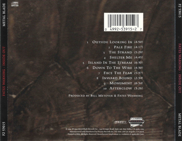 Fates Warning : Inside Out (Album)