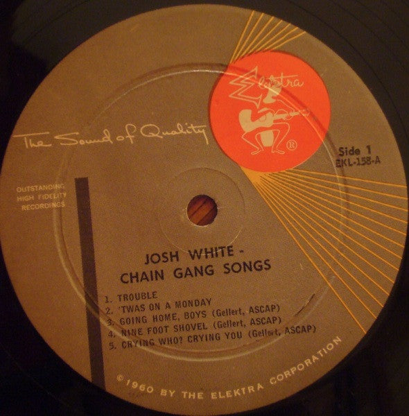 Josh White : Chain Gang Songs (LP,Mono)
