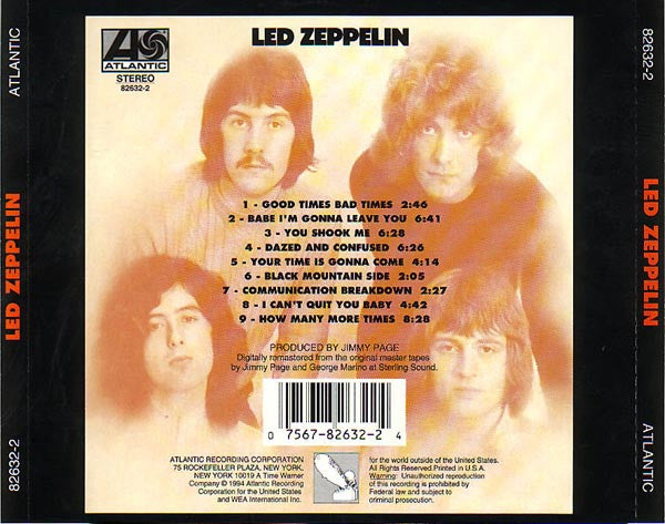 Led Zeppelin : Led Zeppelin (Album,Reissue,Remastered)