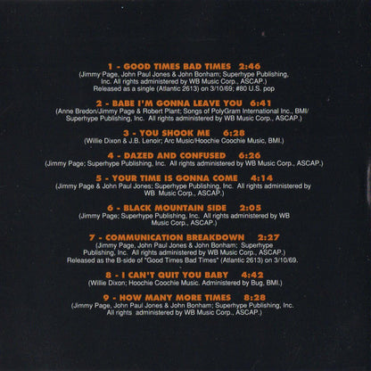 Led Zeppelin : Led Zeppelin (Album,Reissue,Remastered)