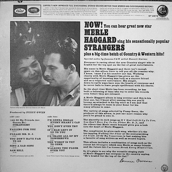 Merle Haggard : Strangers (LP,Album,Stereo)