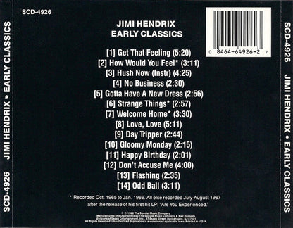 Jimi Hendrix : Early Classics (Compilation)