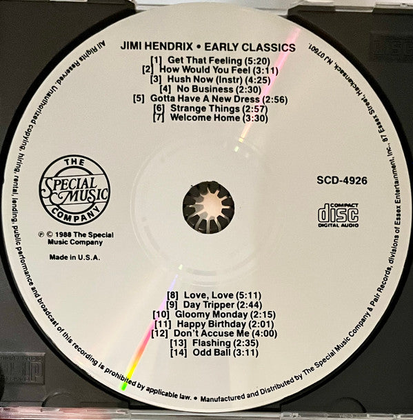 Jimi Hendrix : Early Classics (Compilation)