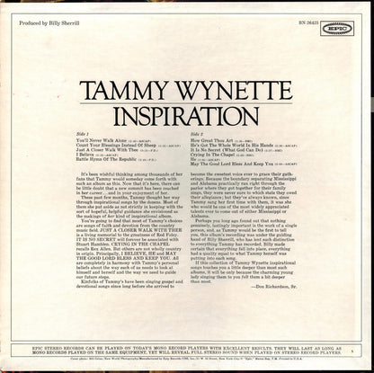 Tammy Wynette : Inspiration (LP,Album,Stereo)