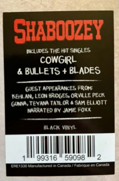 Shaboozey : The Outlaw Cherie Lee & Other Western Tales (LP,Stereo)