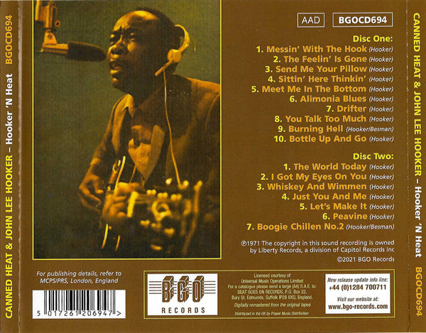 Canned Heat & John Lee Hooker : Hooker 'N Heat (Album,Reissue,Remastered)
