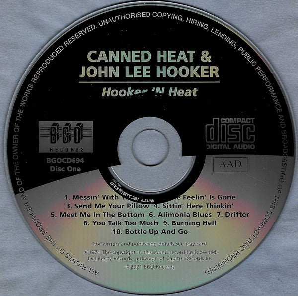 Canned Heat & John Lee Hooker : Hooker 'N Heat (Album,Reissue,Remastered)