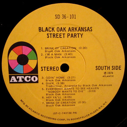 Black Oak Arkansas : Street Party (LP,Album)
